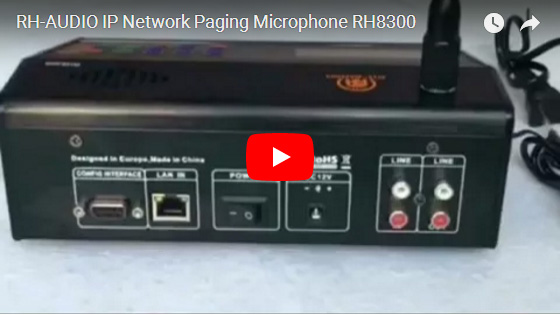 RH-AUDIO IP Microfone de Paginação de Rede RH8300