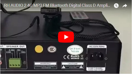 RH AUDIO 2 4G MP3 FM Digital Bluetooth Classe D Amplificador