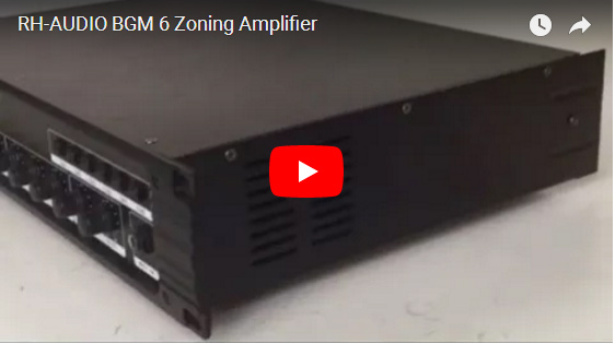 RH-AUDIO BGM 6 Amplificador de Zoneamento