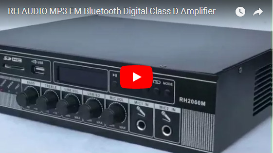 RH AUDIO MP3 FM Bluetooth Digital Classe D Amplificador