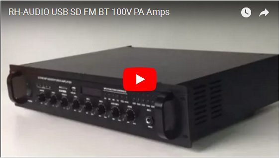 RH-AUDIO USB SD FM BT 100 V PA Amps