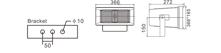 30W Best Commercial Speaker Waterproof RH-HS45 Size