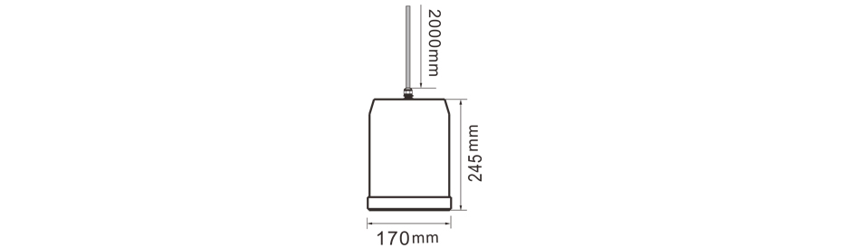 RH-AUDIO ABS 20W Hanging PA Speaker RH-SL09 Size